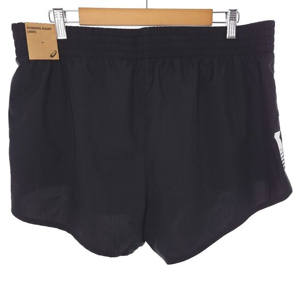 Asics Side Slit Running Lined Black Shorts Womens Size XL - Picture 3 of 8